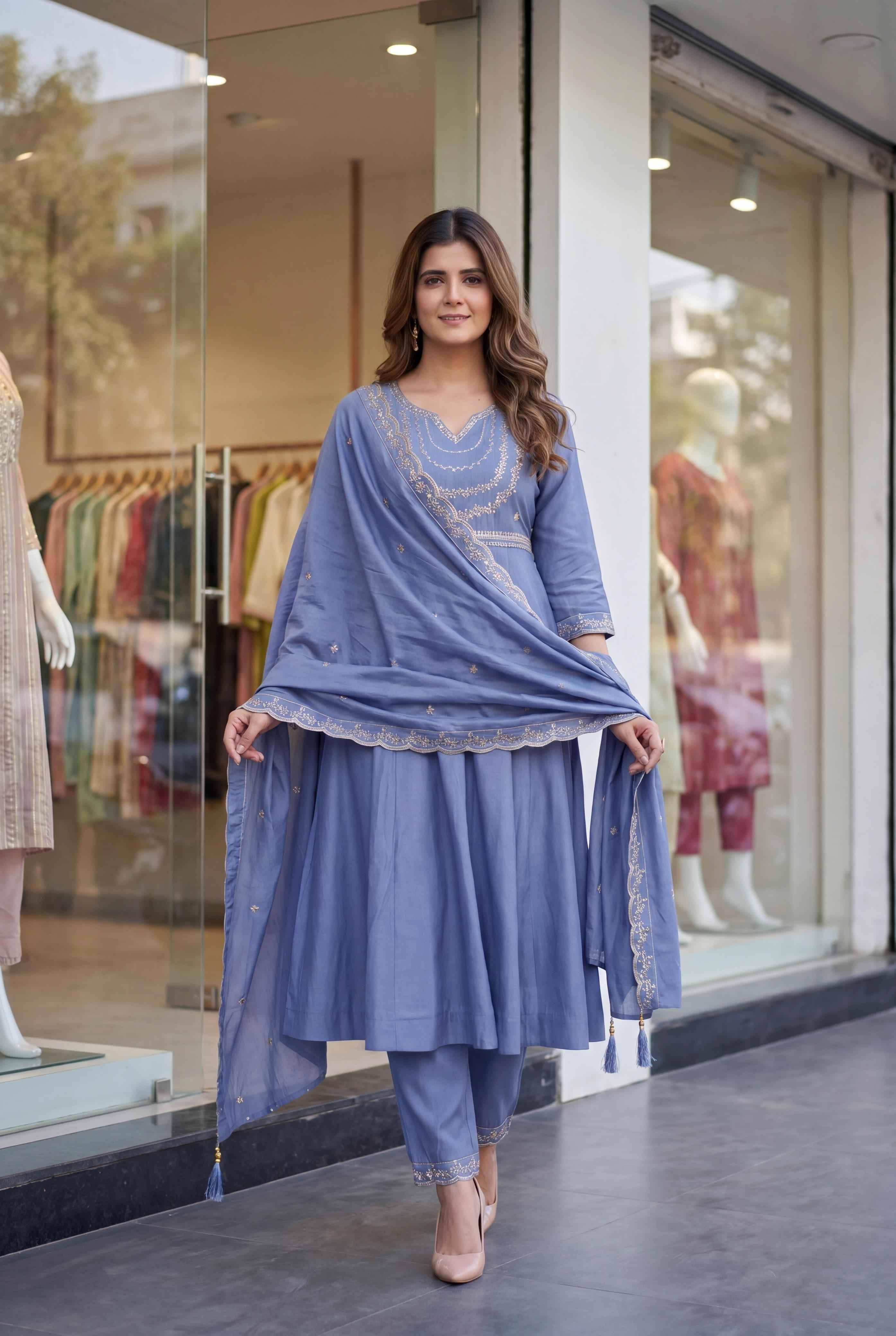 Kriti By Fashid Designer Festive Suits Beautiful Fancy Stylish Colorful Party Wear & Occasional Wear Roman Silk Dresses At Wholesale Price